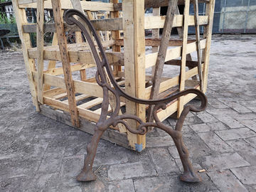 細工した鋳鉄のベンチ/鋳鉄の庭の家具の外の習慣は終わります