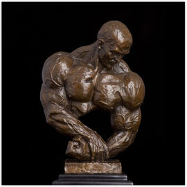 カスタマイズされた鋳鉄のアール・デコの青銅の彫像の堅いペンキのコーティング
