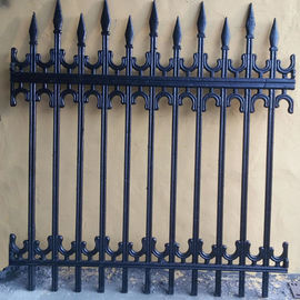 旧式で装飾的な鉄の塀/歩行者の安全バリアの注文の金属の塀