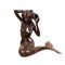 鋳鉄の金属の人魚の彫像のハンドメイドの民芸様式の骨董品の天使の彫像