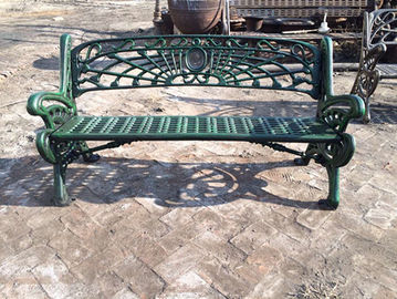 屋外の家具のアメリカヘラジカの金属の公園のベンチ、公園のための鋳鉄のガーデン・チェア