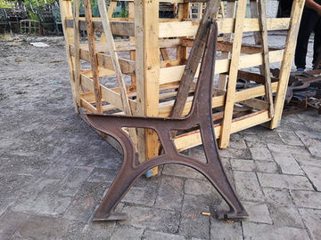 耐久の屋外の庭の鋳鉄のベンチは公園のためのArmrestを終えます