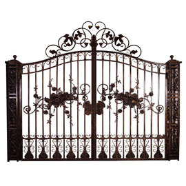保証入口の鋳鉄の装飾のゲート/複式記入の装飾用の金属のゲート