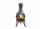 屋外の旧式な鋳鉄の庭の煙突のヨーロッパ/アメリカの木製の非常に熱い暖炉
