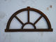 フランス様式H36xW67CMをつけるための古い鋳鉄の骨董品の窓枠