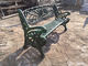 屋外の家具のアメリカヘラジカの金属の公園のベンチ、公園のための鋳鉄のガーデン・チェア